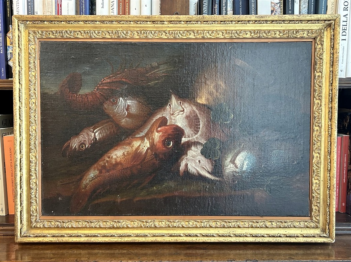 Atelier napoletano dei Recco, Natura morta di pesci, attr.le ad Elena Recco
