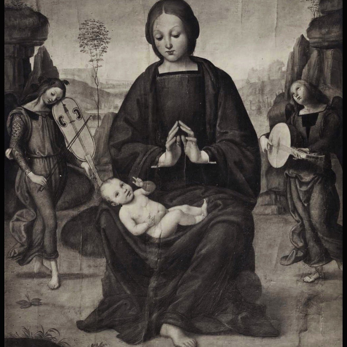 San Girolamo attr. al Maestro del tondo Greenville allievo toscano di Pietro Vannucci-photo-7