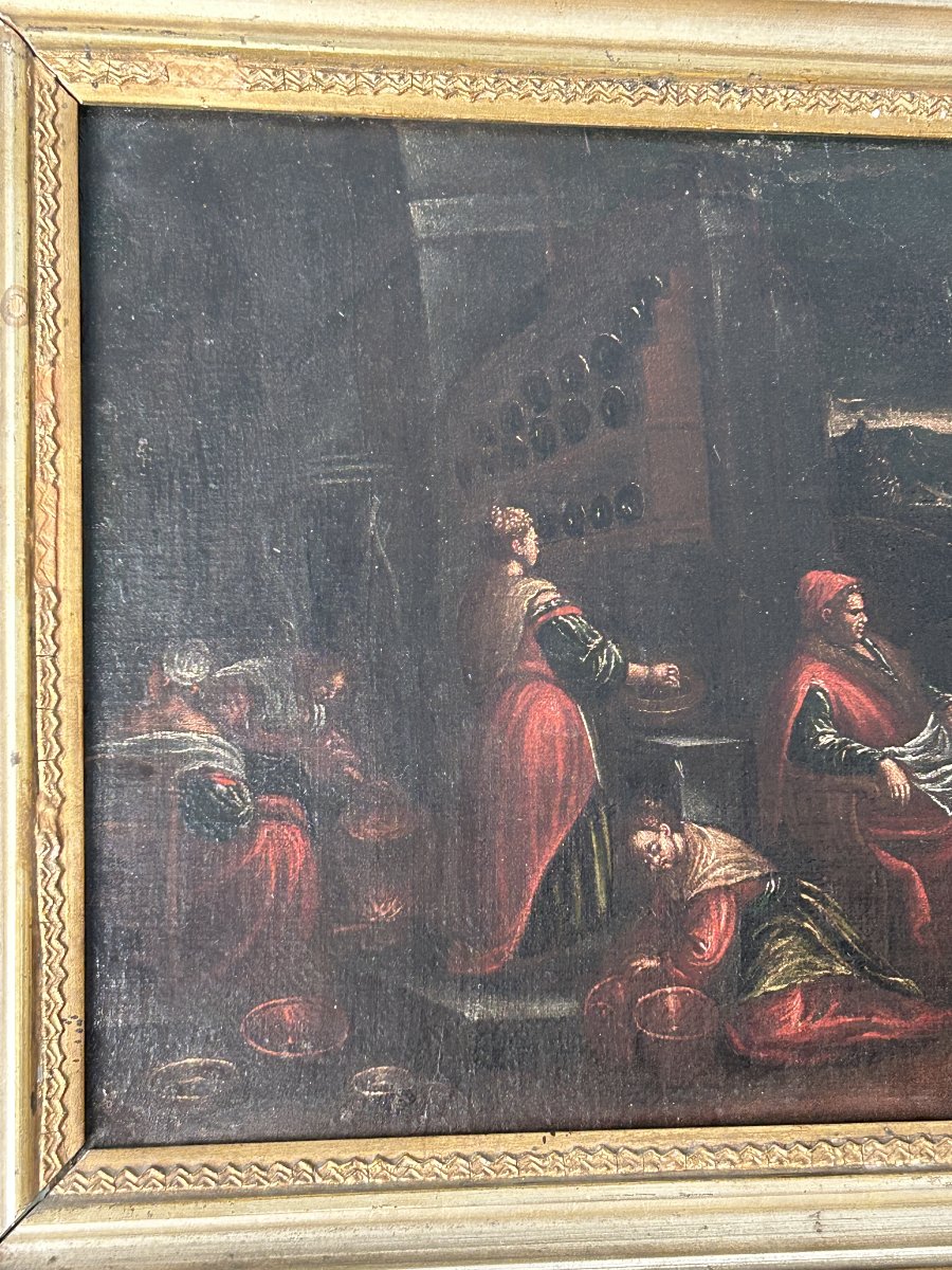 Coppia di dipinti della bottega dei Bassano eseguiti ai primi anni del XVII secolo-photo-2