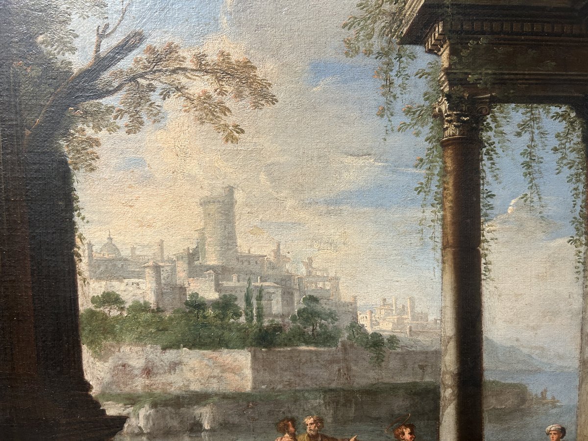 Capriccio con predica di San Giovanni Battista - Alberto Carlieri (Roma 1672-1720) -photo-4