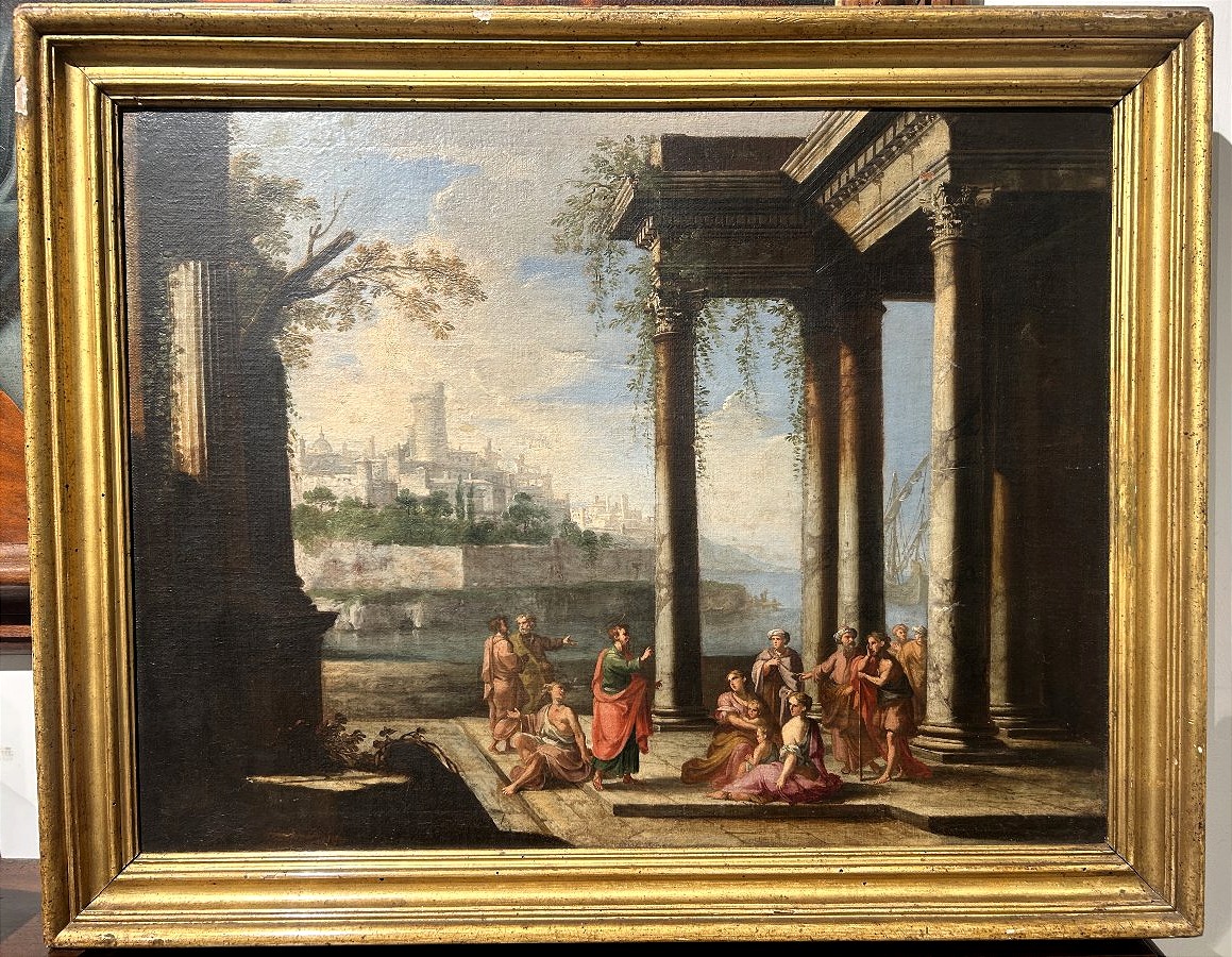 Capriccio con predica di San Giovanni Battista - Alberto Carlieri (Roma 1672-1720) -photo-4