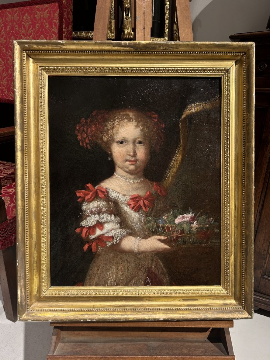 Ritratto di corte di bambina, Roma, seconda metà del Seicento.-photo-2