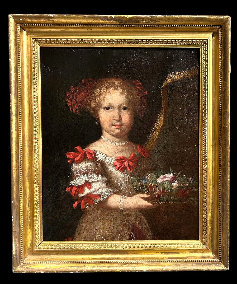 Ritratto di corte di bambina, Roma, seconda metà del Seicento.