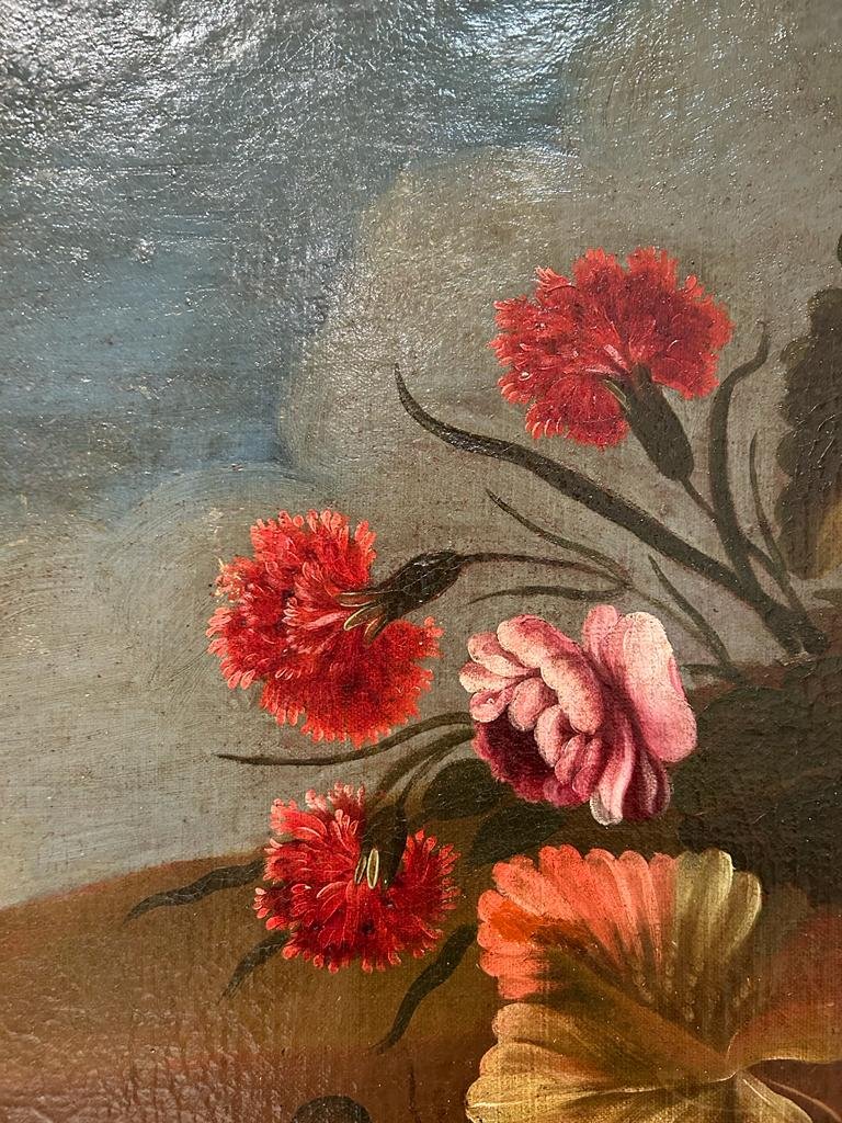 Natura morta di fiori e frutta, prima metà del '700.-photo-4