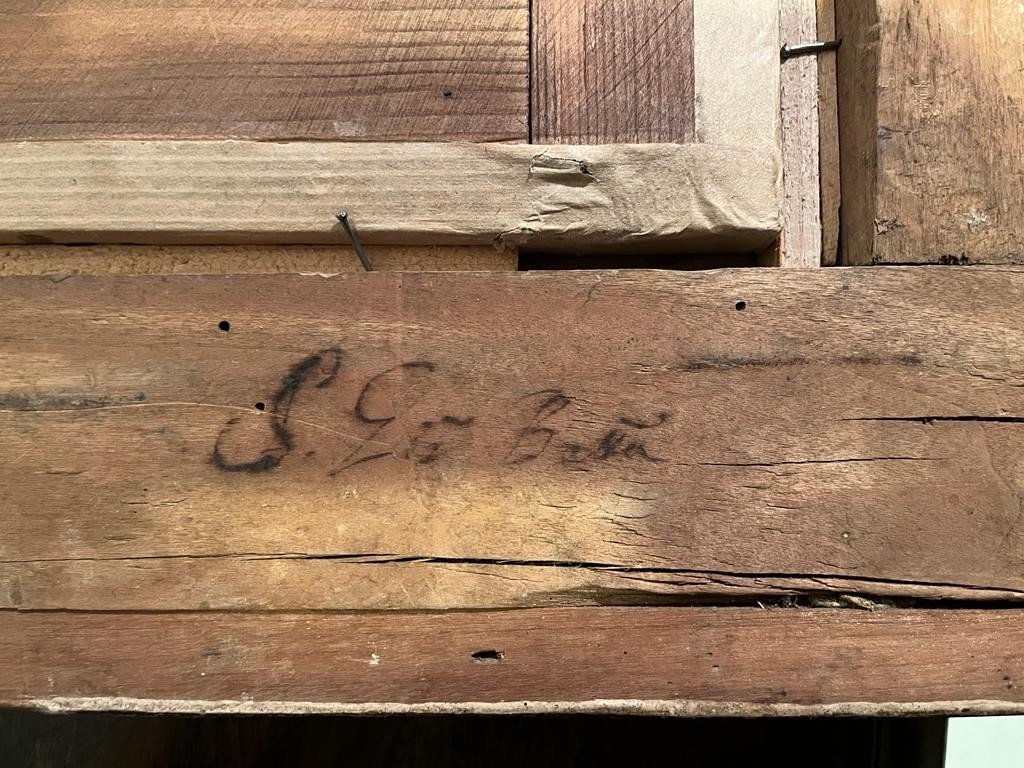 Coppia di capricci architettonici con scene bibliche e cornici romane coeve.-photo-6
