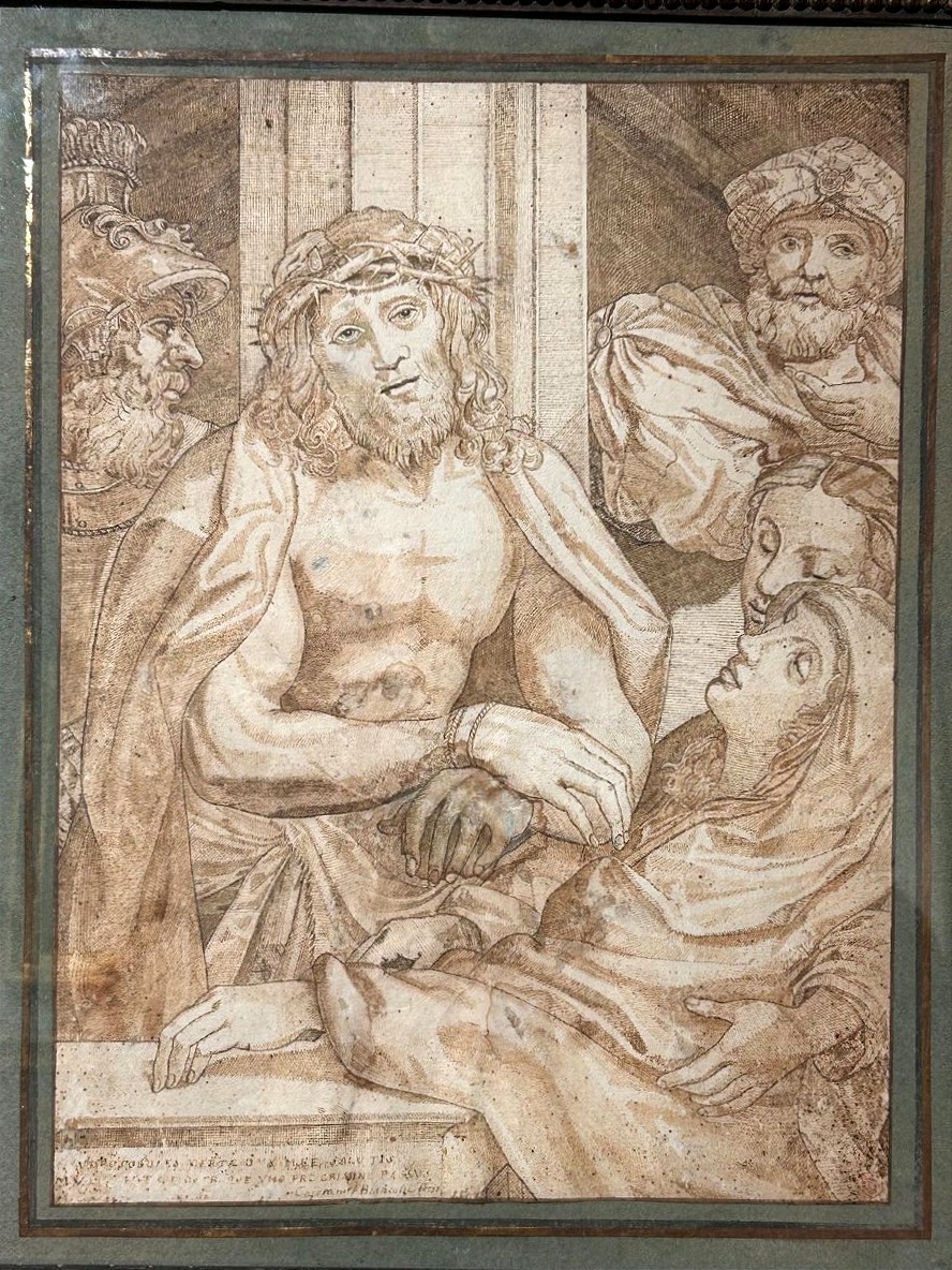 Hecce Homo, disegno del XVII s . (Inv. Correggio, Dis. Ag. Carracci) (375x270mm)-photo-3