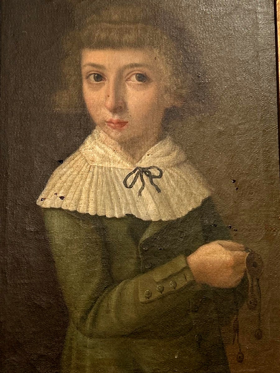 Ritratto di nobile fanciulla, 2a metà del XVIII secolo-photo-2