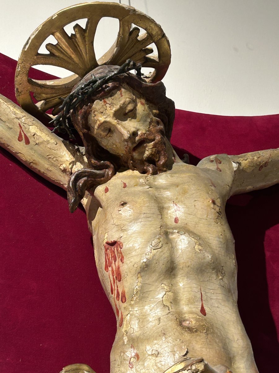 Crocifisso ligneo della prima metà del XVIII secolo. Liguria, bottega di Anton Maria Maragliano-photo-3