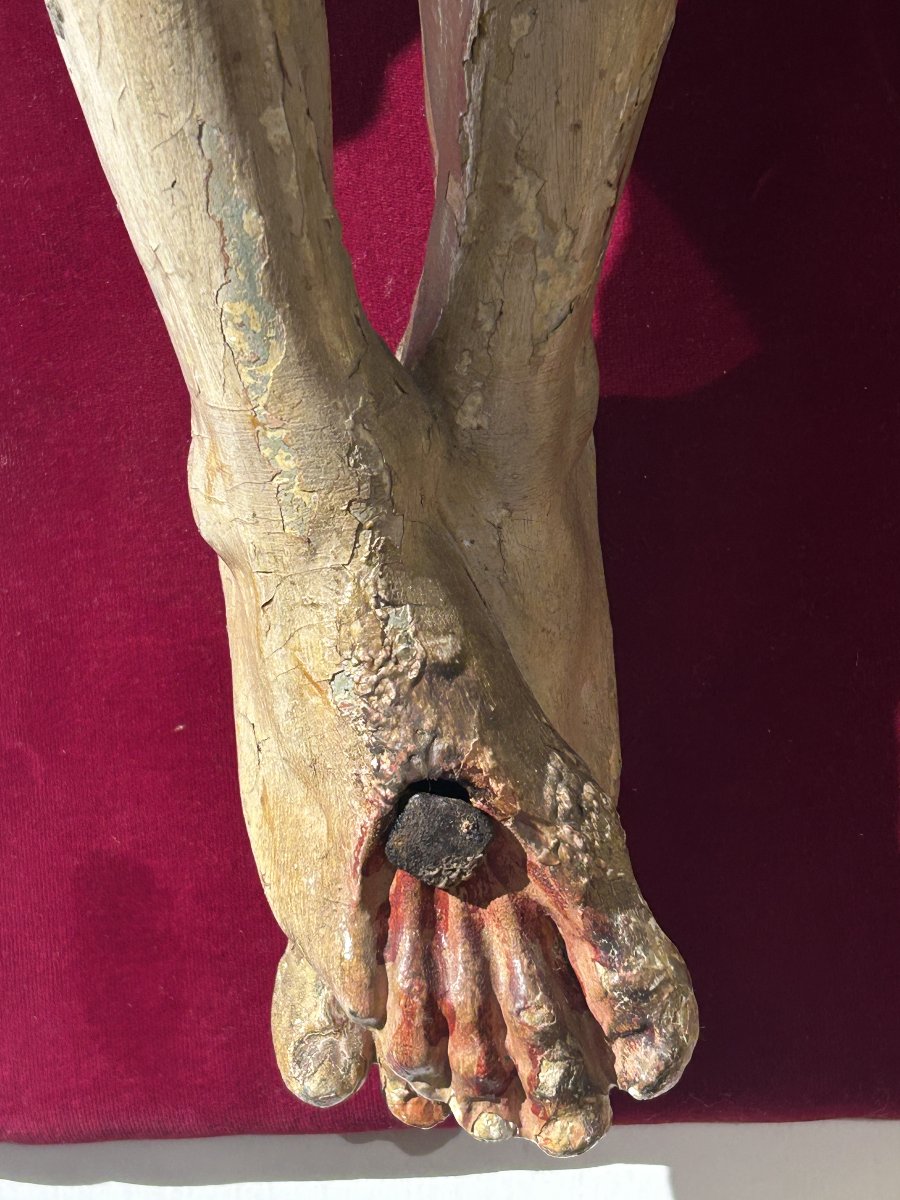 Crocifisso ligneo della prima metà del XVIII secolo. Liguria, bottega di Anton Maria Maragliano-photo-3