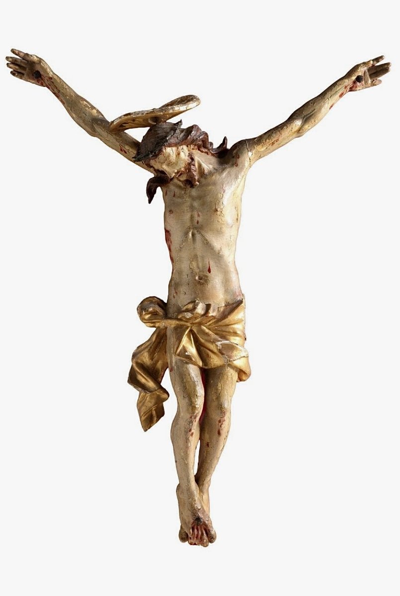 Crocifisso ligneo della prima metà del XVIII secolo. Liguria, bottega di Anton Maria Maragliano