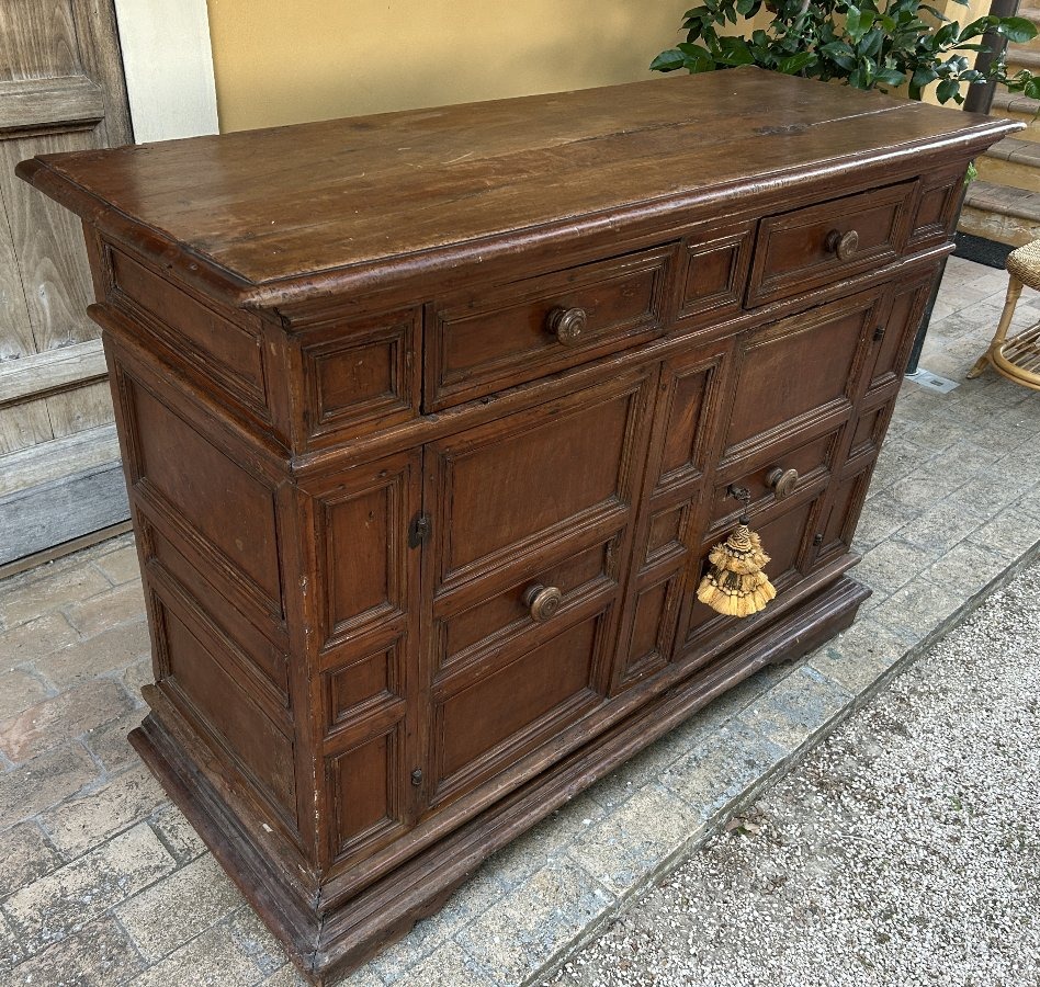 Bellissima credenza umbro toscana della fine del XVI secolo-photo-3