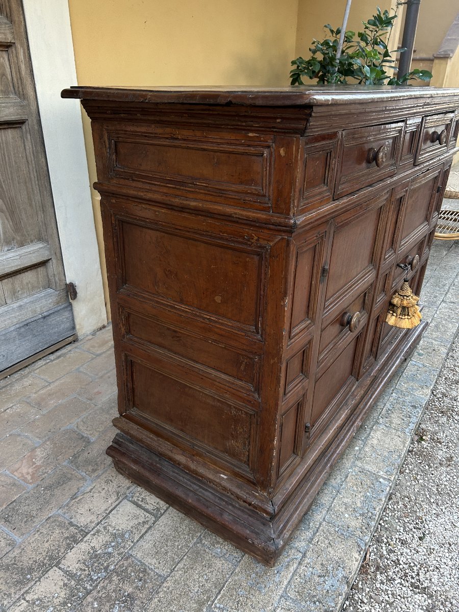 Bellissima credenza umbro toscana della fine del XVI secolo-photo-4