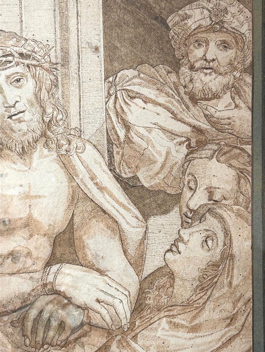 Hecce Homo, disegno del XVII s . (Inv. Correggio, Dis. Ag. Carracci) (375x270mm)-photo-3