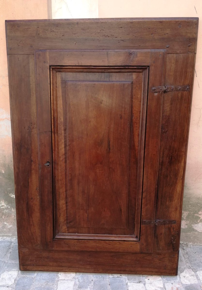 Armoire Murale En Noyer à 1 Porte, Début XVIIIe Siècle, Italie Centrale