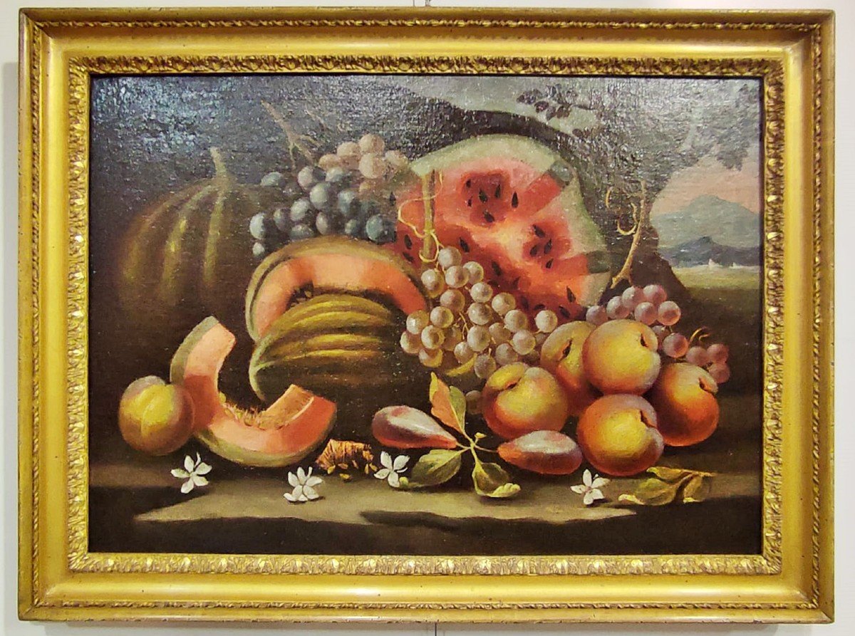 Natures Mortes Aux Fruits, Atelier Romains De La Première Moitié Du 18ème Siècle-photo-3