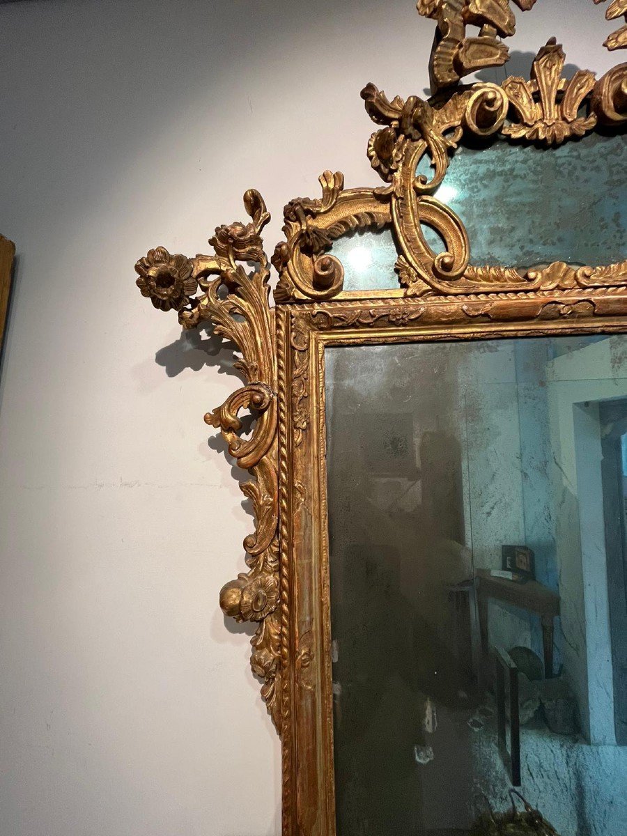 Importante specchiera veneziana della prima metà del XVIII secolo. (175x 130)-photo-2