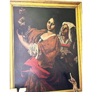 "Giuditta ostenta la testa mozzata di Oloferne" (113 cm x147cm), Toscana, prima metà del XVII s
