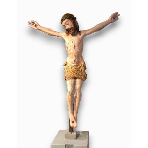 "Cristo patiens" in legno con policromia originale, Italia centrale primi del XVIs.
