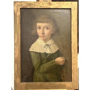 Ritratto di nobile fanciulla della fine del XVIII secolo