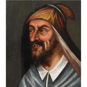 Buffone di Niccolò Frangipane, olio su tavola della seconda metà del XVI secolo.