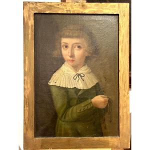 Ritratto di nobile fanciulla della fine del XVIII secolo