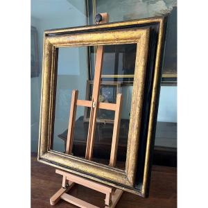 Italian First 17th Century Lacquer And Gold Frame.