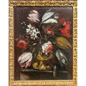 Coppia di Nature Morte con Fiori - Roma, metà del XVII secolo - Cerchia di Mario Nuzzi