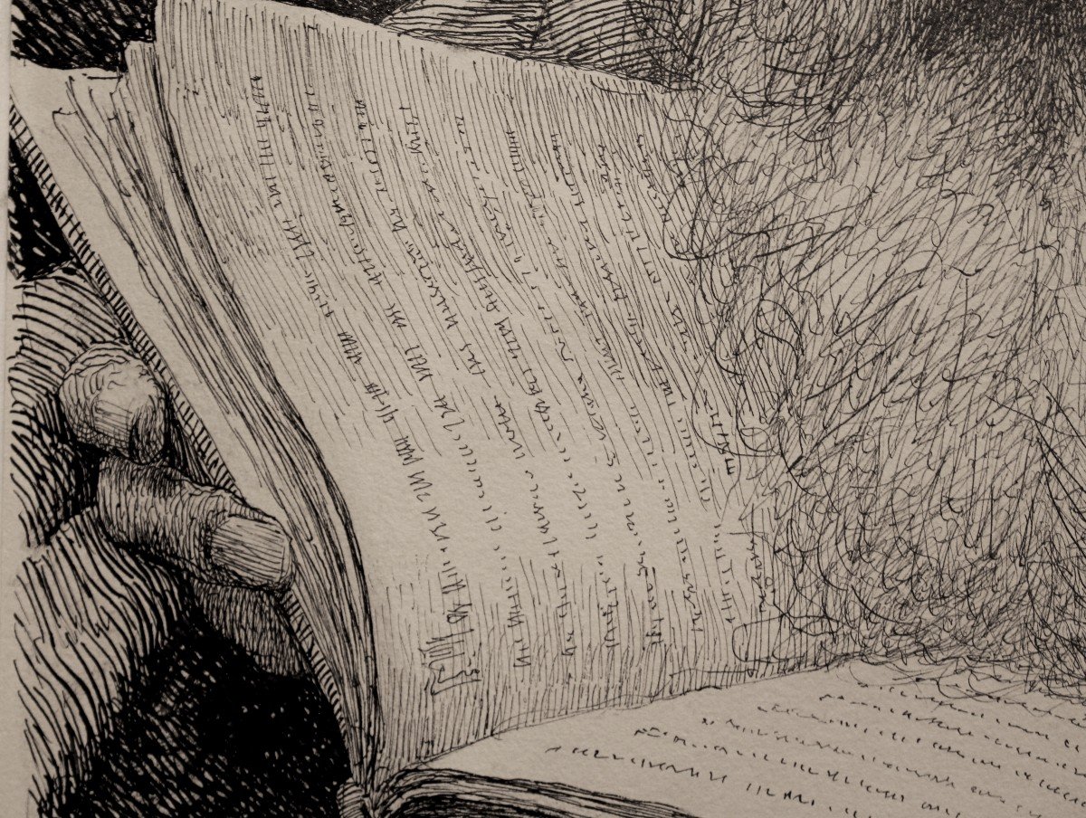 Giovanni Piancastelli  – Bologna - Ritratto - Disegno - Firmato-photo-4