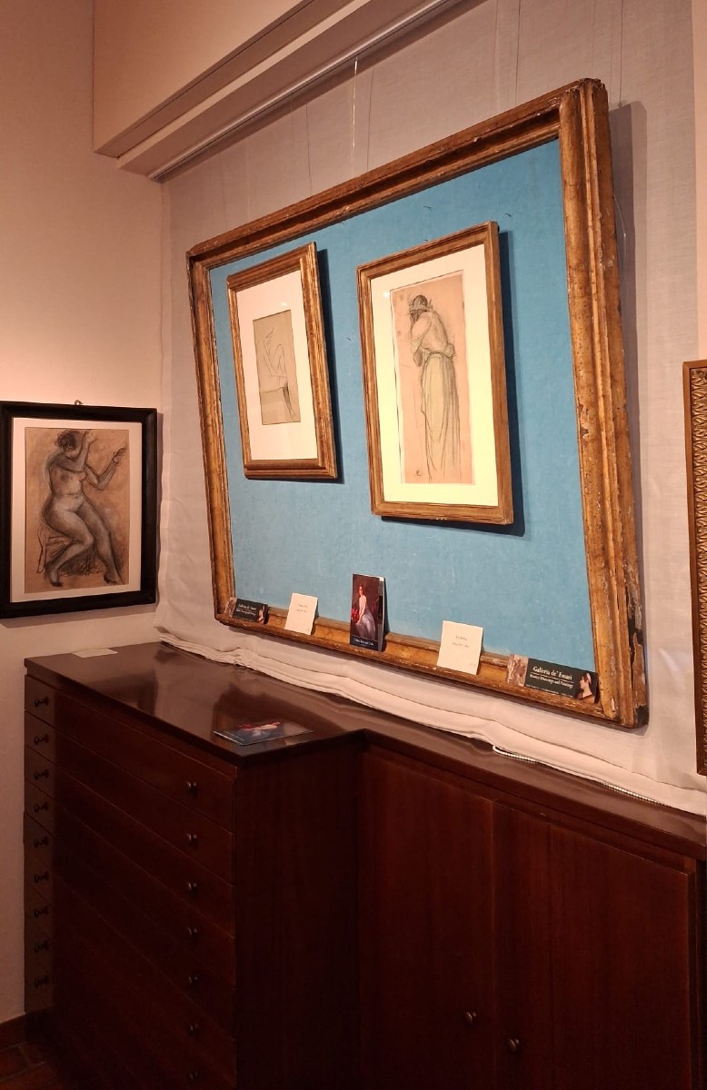 Ary Renan (1857 - 1900) Studio di figura femminle Disegno su carta sottile Monogrammato-photo-4