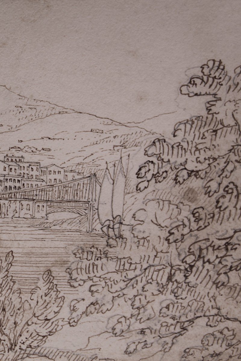 Due Vedute di Firenze -  Disegni - XIX secolo-photo-3