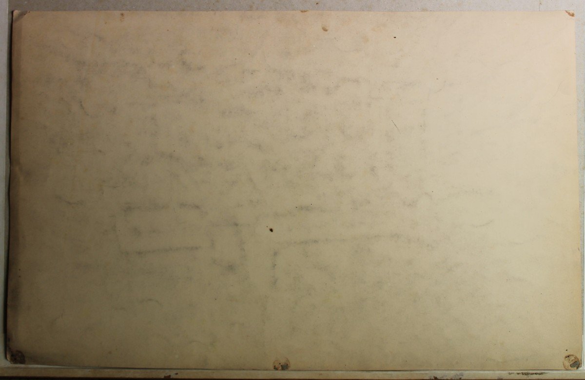 Chiesa di Boulogne - Francia - Disegno e Acquarello - XIX secolo-photo-3