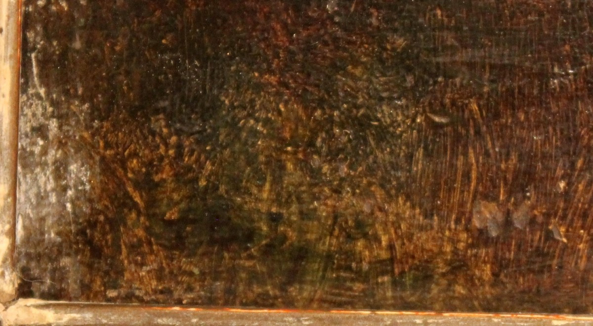 Théodore Rousseau - Scuola di Barbizon - Paesaggio - Firmato-photo-1