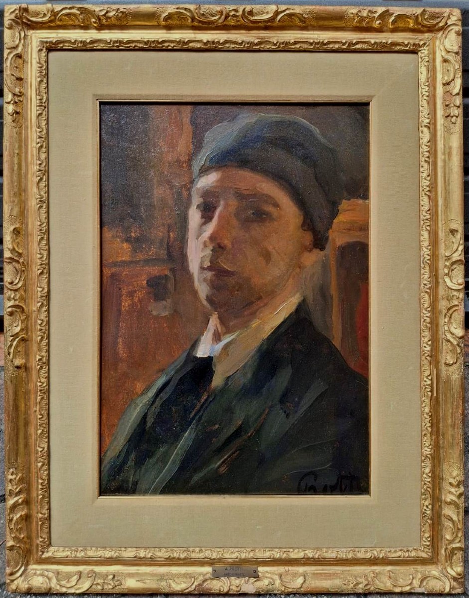 Alfredo Protti - Autoritratto - Bologna - Firmato-photo-2