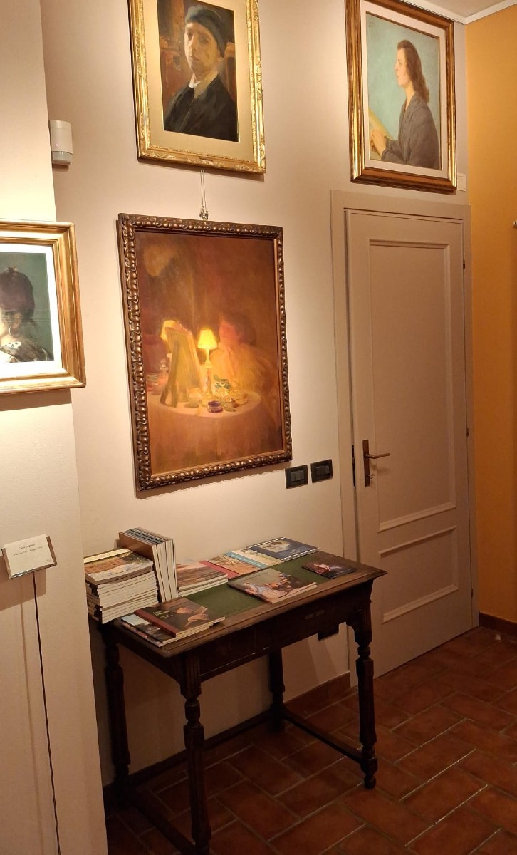 Ferruccio Giacomelli - Bologna - Ritratto dell'allieva Tavoni - Olio su tela - Firmato-photo-3