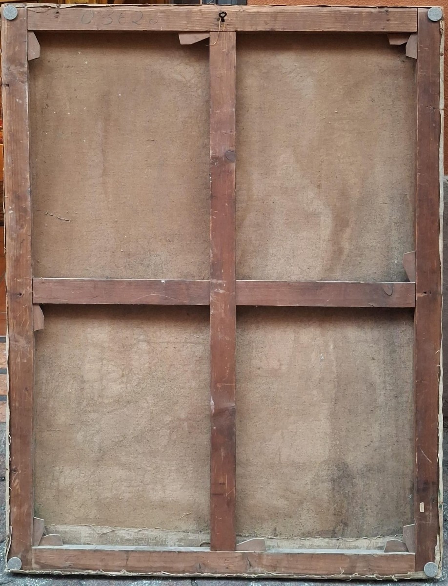 Tanette Otis Bacchi - Autoritratto nudo femminile - Olio su Tela - Firmato -photo-3