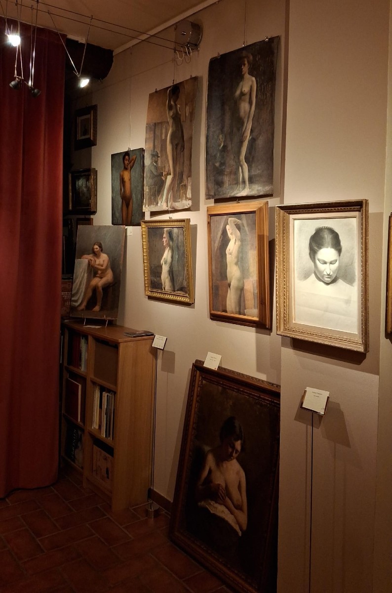 Léonce Fruget - Nudo femminile - Ritratto di donna di profilo - Prima tela-photo-2