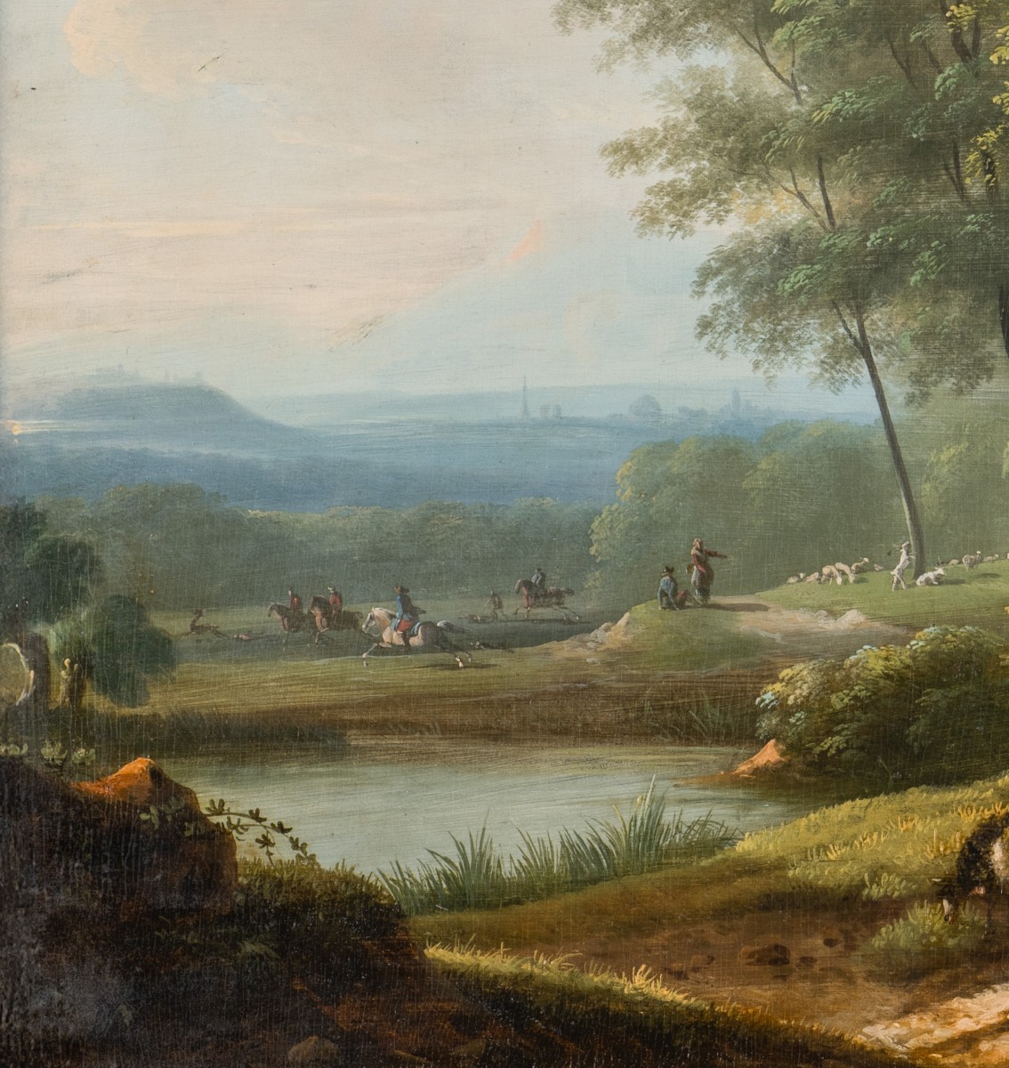 Jean Louis de Marne - Paesaggio - Olio su tavola -photo-2