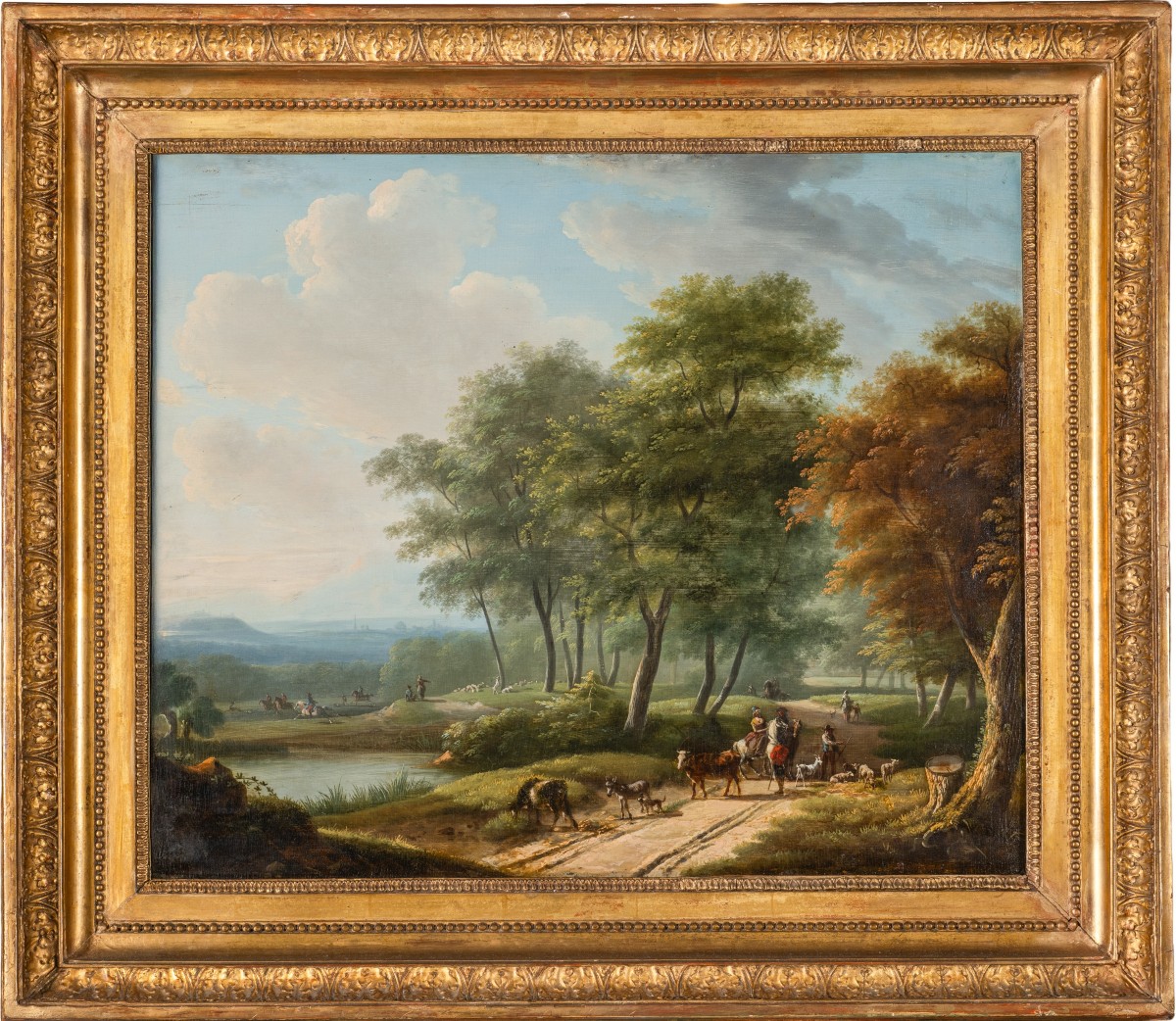 Jean Louis de Marne - Paesaggio - Olio su tavola 