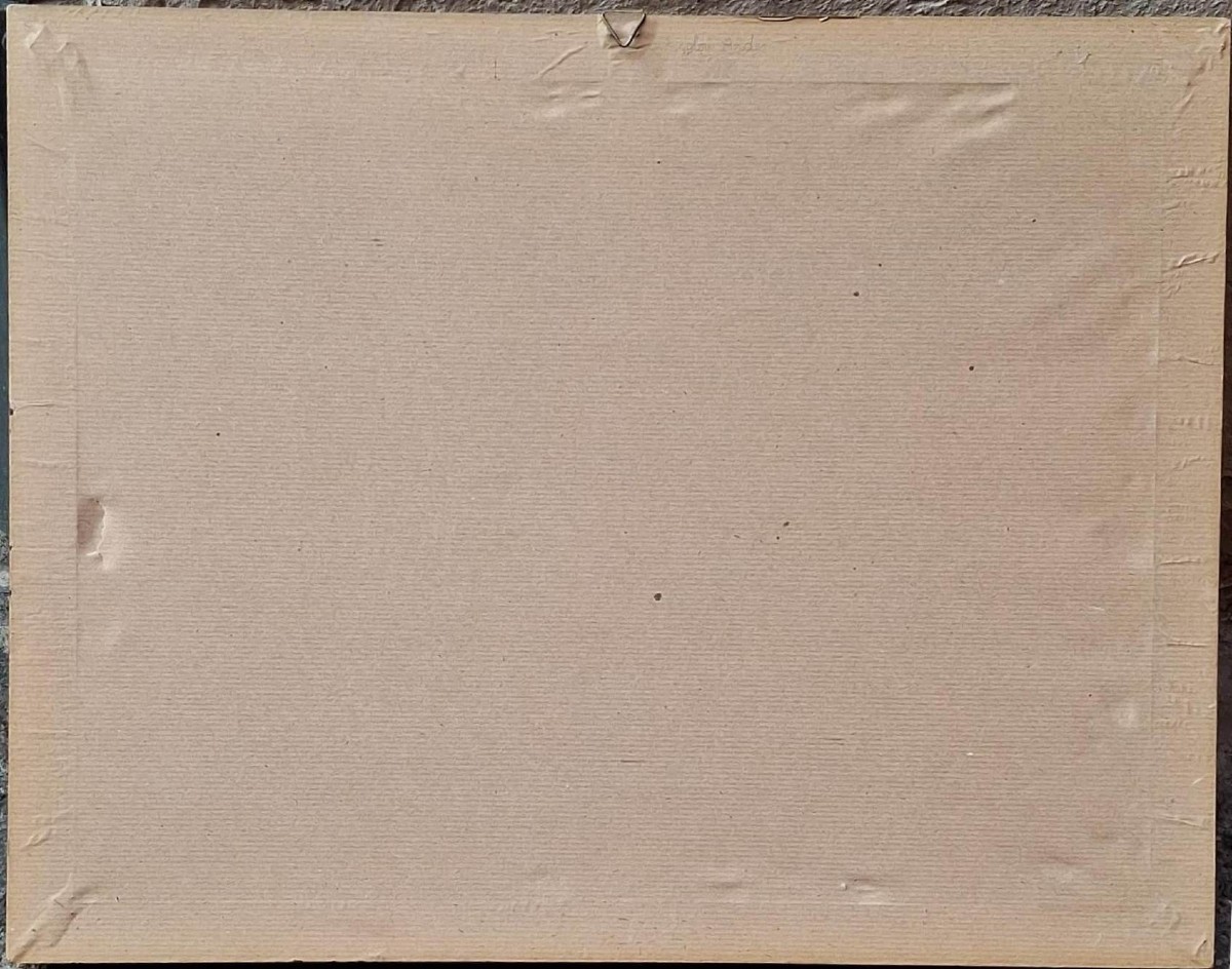 Pietro Pietra - Veduta di Porta Mascarella a Bologna - Disegno e Acquarello - Firmato-photo-4