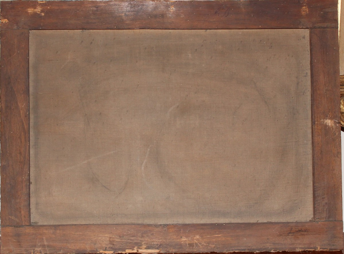 Luigi Deleidi detto il Nebbia - Bergamo - Paesaggio invenale - Firmato - Tempera-photo-1