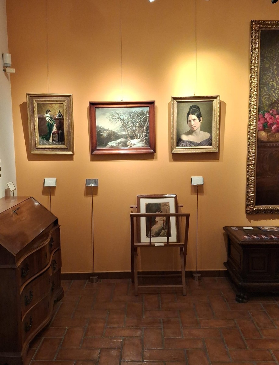 Luigi Deleidi detto il Nebbia - Bergamo - Paesaggio invenale - Firmato - Tempera-photo-6