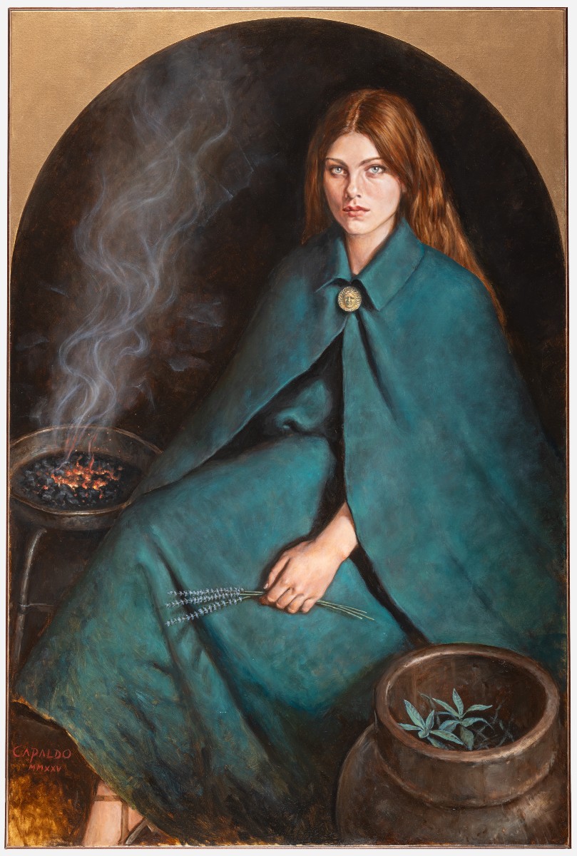 Gianluca Capaldo - Magia - olio su tela - Firmato