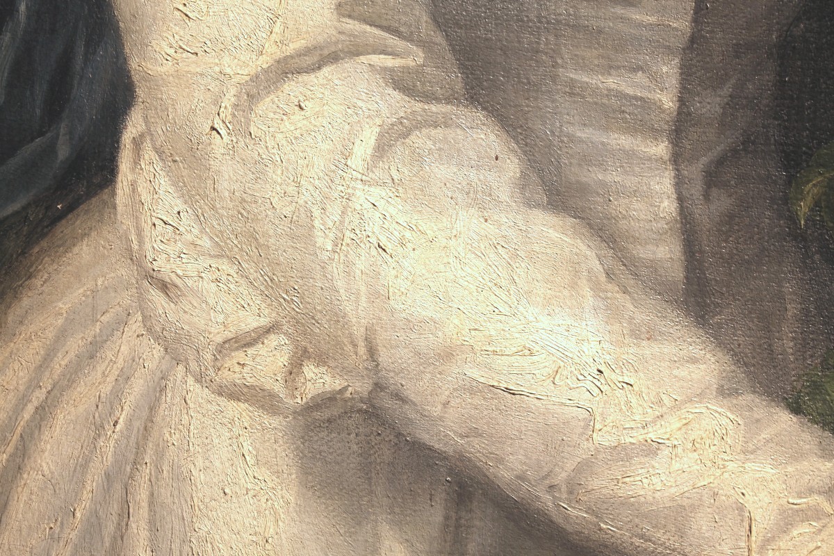 Maria Spanò - Pittrice - Ottocento - Firmato - Donna fra i fiori - Napoli-photo-3