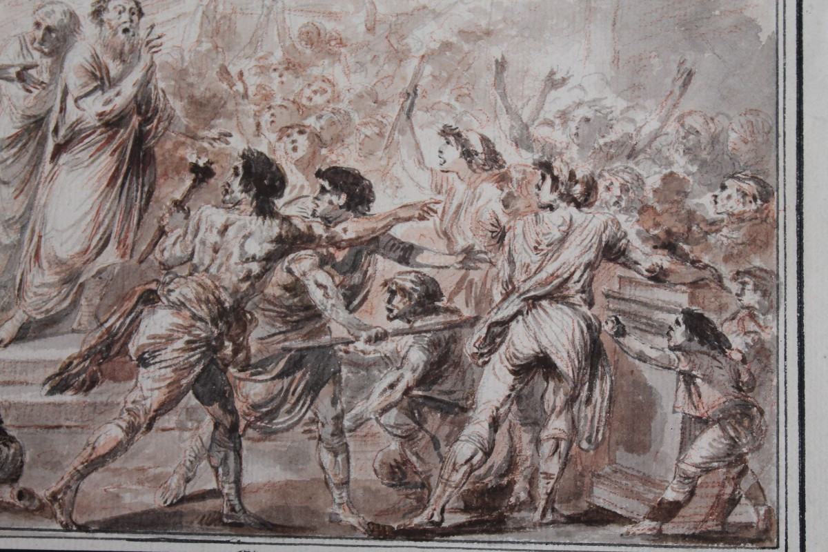 Disegno di età neoclassica. Scuola francese, XVIII secolo, Apollonio-photo-4