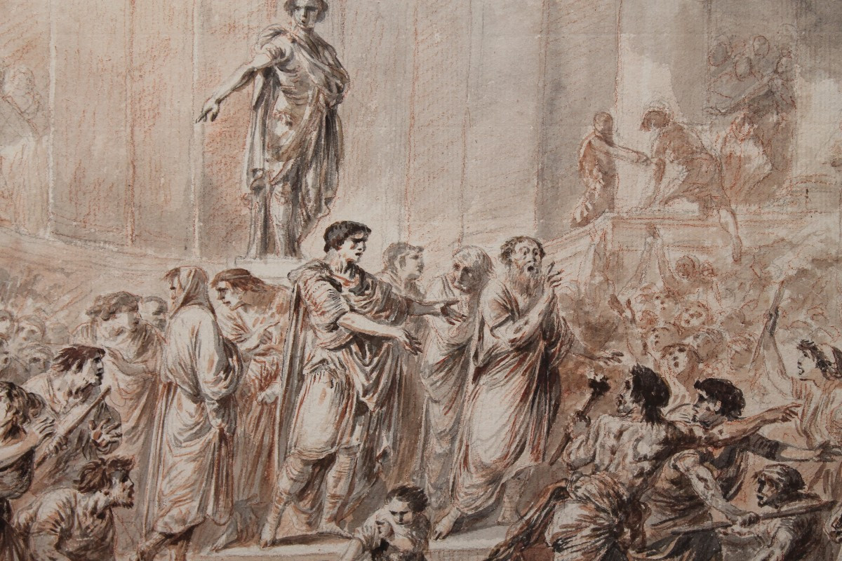 Disegno di età neoclassica. Scuola francese, XVIII secolo, Apollonio