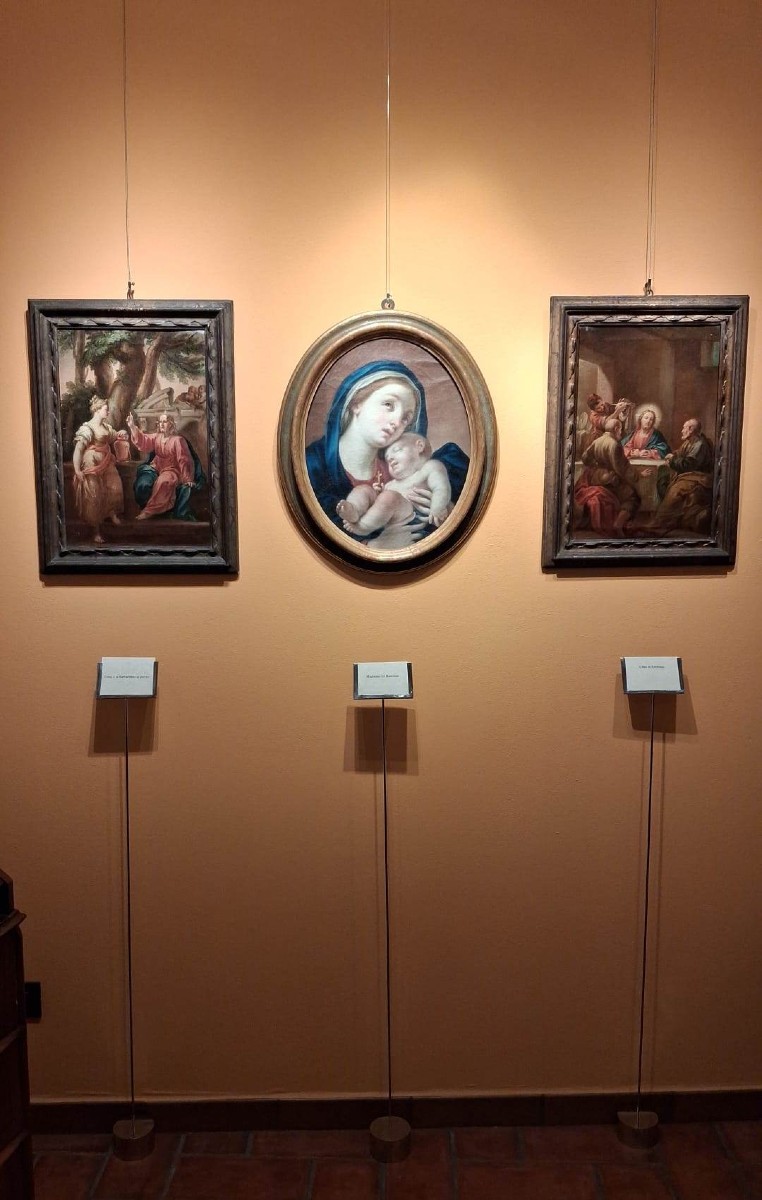 Giuseppe Varotti - Bologna - olio su prima tela – La Cena in Emmaus – Cornice originale-photo-3