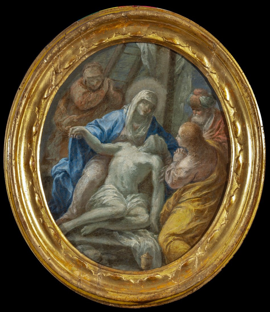 Giuseppe Varotti - Bologna - olio su rame - Deposizione – Cornice originale