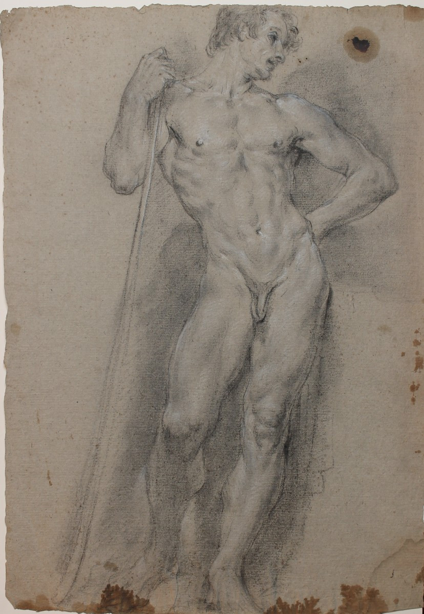 GIUSEPPE VAROTTI - BOLOGNA – DISEGNO – ACCADEMIA – NUDO MASCHILE - SETTECENTO