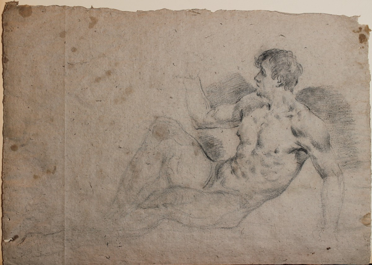 GIUSEPPE VAROTTI - BOLOGNA – DISEGNO – ACCADEMIA – NUDO MASCHILE - SETTECENTO