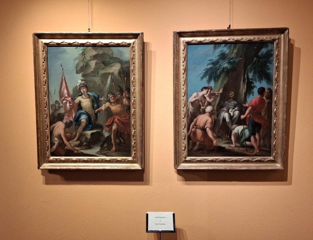 Giuseppe Varotti - Bologna - olio su tela – Il miracolo di san Venanzio – Cornice originale-photo-2